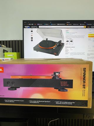 Tocadiscos JBL Spinner BT Bluetooth Negro/Naranja