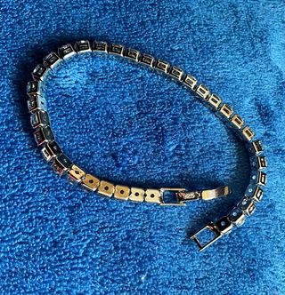 Bracciale da Donna con zirconi artificiali, 17 cm.