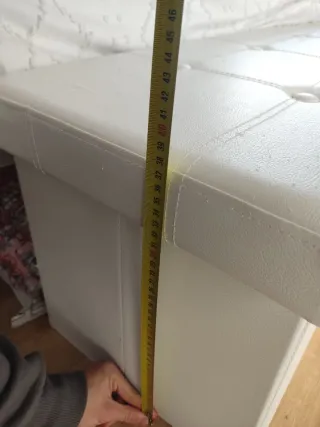 Banco almacenaje blanco