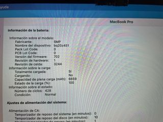 MacBook Pro 15 mediado 2015 i7 2,5 16GB RAM 500GB