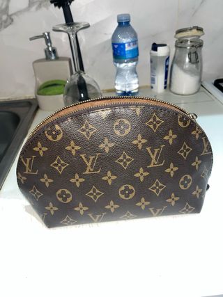 Necessaire Louis Vuitton Donna Marrone Beige