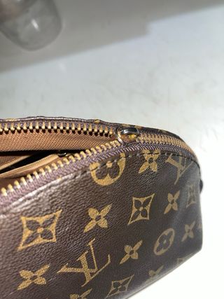 Necessaire Louis Vuitton Donna Marrone Beige