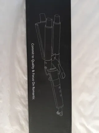 Plancha Rizador de Pelo Oro y Blanco