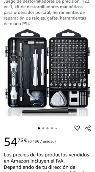 Kit 122 en 1 Destornilladores Magnéticos