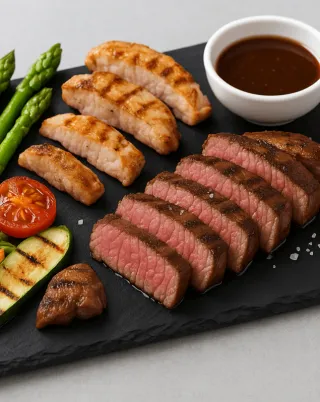 Bandeja Pizarra Natural grande 50x30cm