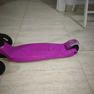 Patín 3 ruedas scooter morado