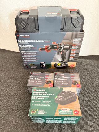 Taladro percutor Parkside 20V 64Nm