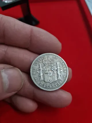 Moneda Alfonso XII Plata 1881