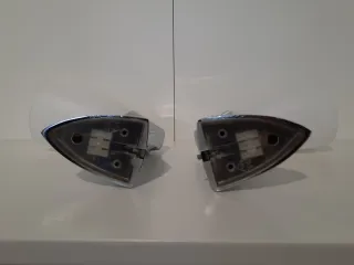 2 Lámparas Baño IKEA GRANIT Vintage Plata/Blanco