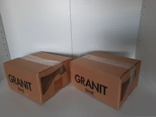 2 Lámparas Baño IKEA GRANIT Vintage Plata/Blanco