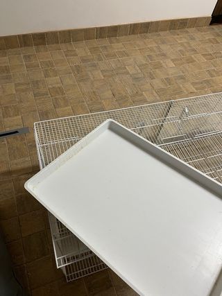 Jaula Voladero Pedros 130cm Blanca