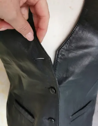 Chaleco de cuero para mujer