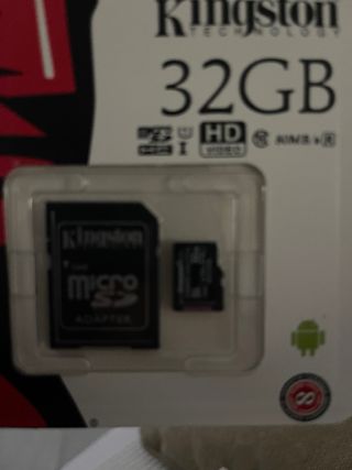 Tarjeta MicroSD Kingston 32GB con Adaptador