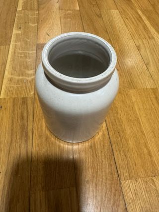 Tarro antiguo inglés esmaltado años 30