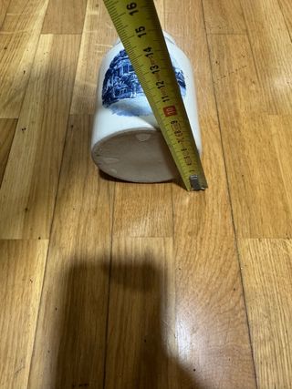 Tarro antiguo inglés esmaltado años 30