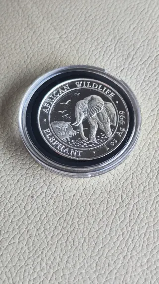 Moneda Plata Elefante Africano 1 oz 2010