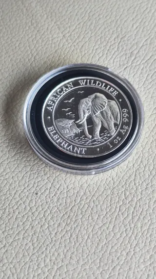 Moneda Plata Elefante Africano 1 oz 2010