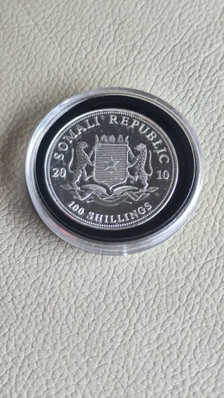 Moneda Plata Elefante Africano 1 oz 2010