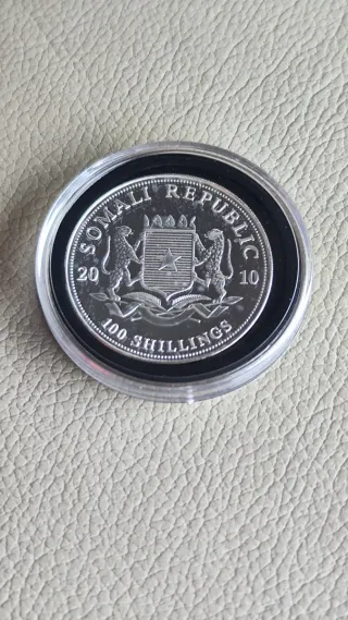 Moneda Plata Elefante Africano 1 oz 2010