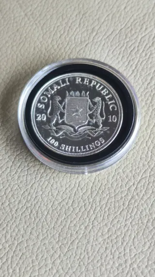 Moneda Plata Elefante Africano 1 oz 2010