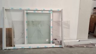 Puerta corredera PVC blanca sin estrenar