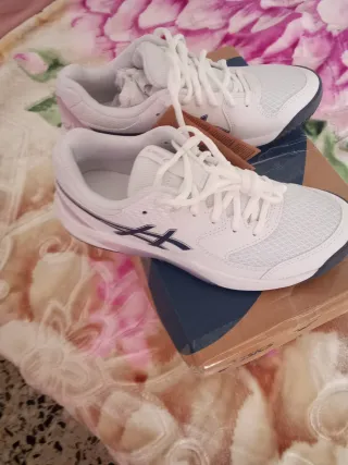Zapatillas Asics Mujer Talla 37 Blancas/Moradas