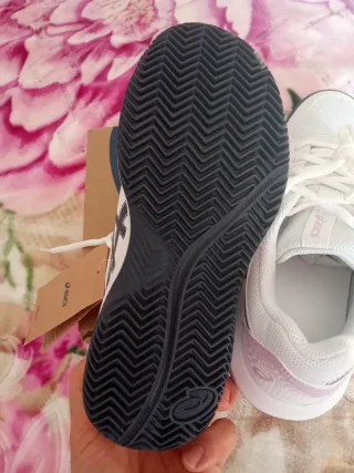 Zapatillas Asics Mujer Talla 37 Blancas/Moradas