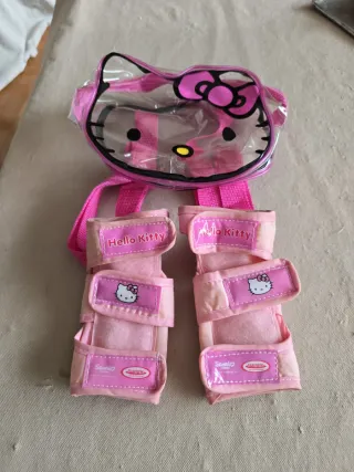 Protecciones Hello Kitty para patinar