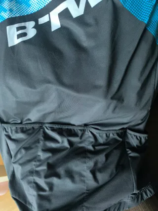 Maillot B Twin manga corta negro y azul talla M