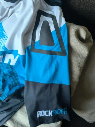 Maillot B Twin manga corta negro y azul talla M