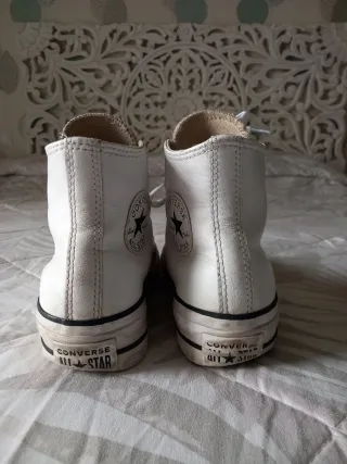 Converse All Star Botas Blancas Piel