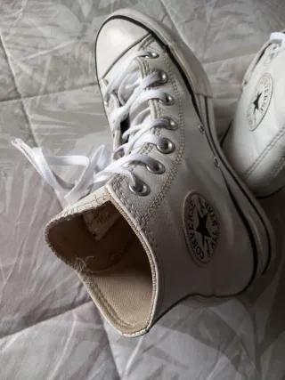 Converse All Star Botas Blancas Piel