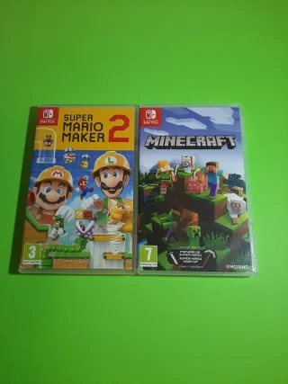 Giochi Nintendo Switch: Super Mario Maker 2 e Minecraft
