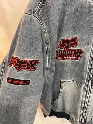 Chaqueta vaquera Supreme x Fox Azul talla L