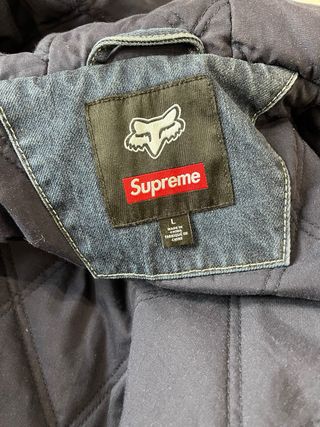 Chaqueta vaquera Supreme x Fox Azul talla L