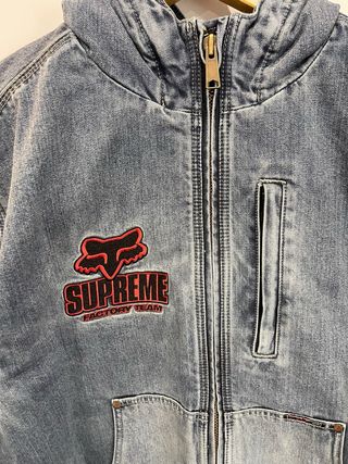 Chaqueta vaquera Supreme x Fox Azul talla L