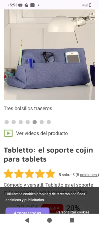 Tabletta: Supporto Cuscino per Tablet