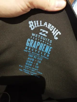 Traje de surf de neopreno 5/4, Billabong.