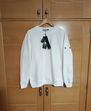 Sudadera Stone Island Blanca
