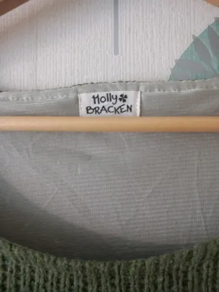 Jersey Holly Bracken verde con encaje M