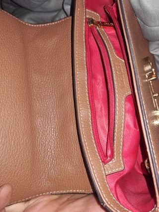 Bolso Carolina Herrera Beige y Dorado