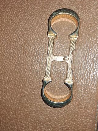 Bolso Carolina Herrera Beige y Dorado