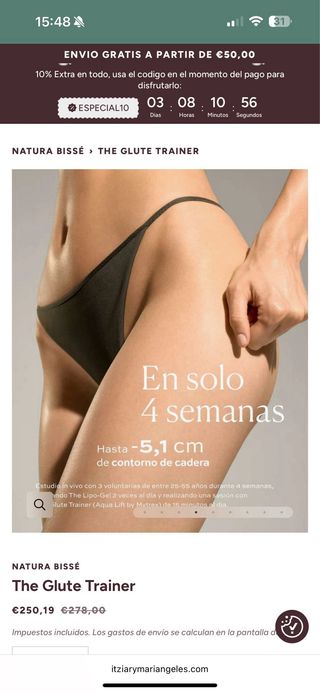 Elevador/Reafirmante De Glúteos Mytrex