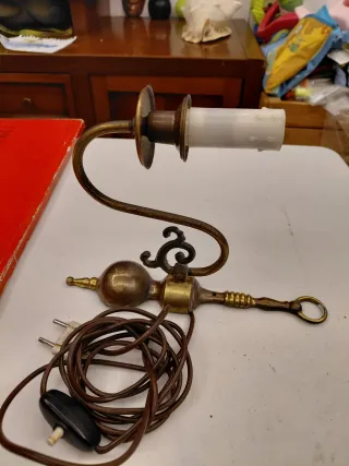 Applique vintage ottone stile candela