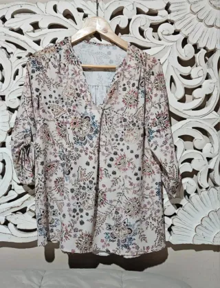 Blusa estampada multicolor