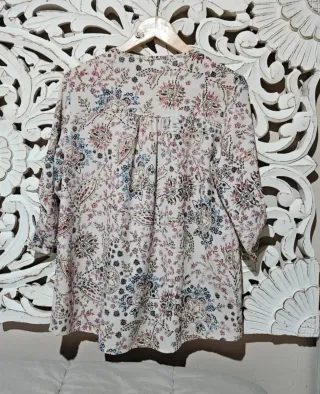 Blusa estampada multicolor