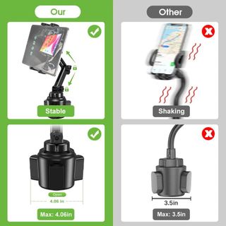 Supporto tablet auto portabicchieri Cuxwill per 4