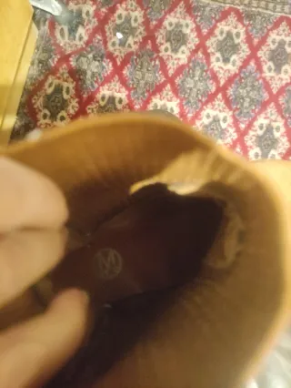 Botines piel beige/marrón talla 38