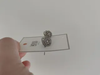 Orecchini nodo argentati intrecciati