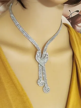 Set collana e orecchini cerimonia/matrimonio